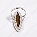Natural Marquise Shape Tiger Eye Gemstone Pendant Large Ring Pure 925 Sterling Silver Ring Handmade Statement Promise Ring Gift For Her Wedding Jewelry (7.5)