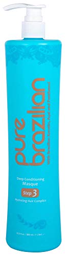 PURE BRAZILIAN Deep Conditioning Masque, 33.8 Oz