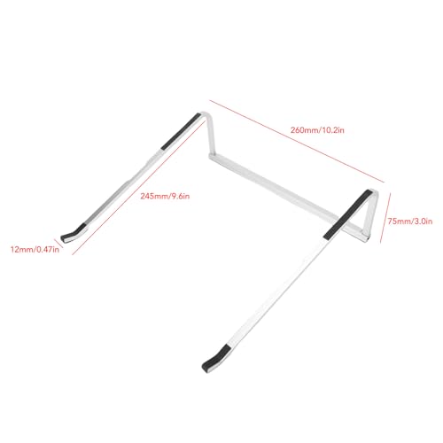 Asixxsix Suporte Dobrável para Laptop, Suporte Resistente Portátil Em Liga de Alumínio Com Almofada Antiderrapante de Silicone para Laptops de 12 a 18 Polegadas, Compatível Com,