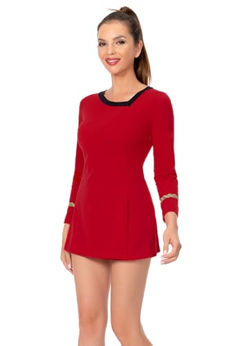 Image of Adult Shirt Dress Women Uniform Bodycon Top Classic Cosplay Costume Outfit