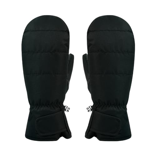 Gants de ski imperméables et coupe-vent pour adultes avec sangle