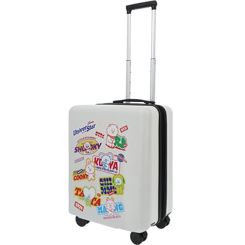 Ful Bt21 - Maleta de Mano de 22.5 Pulgadas, Maleta rígida con Ruedas giratorias Line Friends, White, 22.5 Inch, Bt21 - Maleta de Mano de 22.5 Pulgadas, Maleta rígida con Ruedas giratorias Line