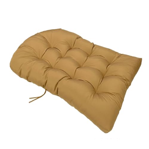 Bonlting Hanging Egg Chair Cushions, Thicken Swing Chair Cushion, Waterproof Soft Comfy Hammock Chair Seat Cushions for Patio Garden Home Office (47 x 35 Inch, Khaki)