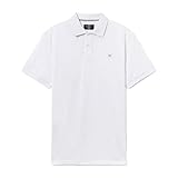 Hackett London Slim Fit Logo, Camisa Polo para Hombre, Blanco (Optic White), M