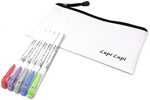 Zebra mildliner highlighters brush pens 5Color WFT8-5C-NC (5-Color Set) With original pen case