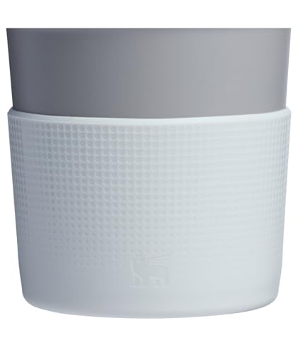 Image of STANLEY Quencher Boot and Straw Cover Cap | Anti-Slip Silicone Protector for 20 & 30 oz Tumbler with Handle | Accessory Set for Stainless Steel Drinking Cup | Pale Stone