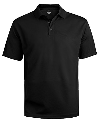 Averill's Sharper Uniforms Men's Moisture Management Hi-Performance Polo Shirt Small Black