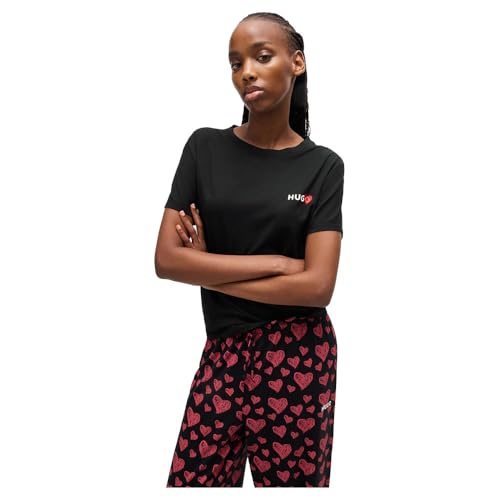 HUGO Nikka Shirt Pyjama pour vos soirées cocooning en Noir 1 XS