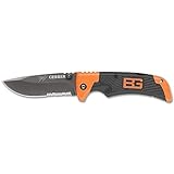 Gerber Knives 0981 Gerber Bear Grylls Clip Point Scout Lockback with Gray Tachide Handle