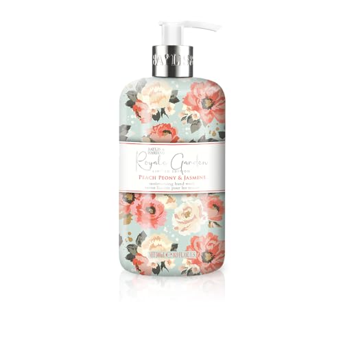 Baylis & Harding Liquid Hand Soap Wash with Dispenser, Royale Garden, Peach Peony & Jasmine, 16.9oz/500ml image 3