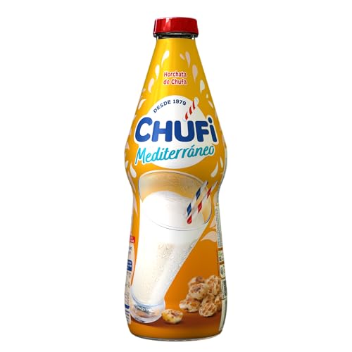 Chufi - Horchata Mediterráneo, Horchata, 100% Vegetal, Sin Lactosa, Sin Gluten, Sin Alérgenos - 1L