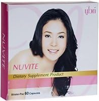 Nuvite Classic Dietary Supplement Product Skin Whitening , Brightening, Lightening 60 Capsules