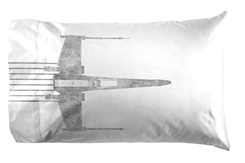 Jay Franco Kids Sheet Set with Fitted, Flat Sheets & Pillow Cover - Ultra-Soft Bedding with Pillowcase for Room Decor, White - Star Wars, 3 Piece Twin by Jay Franco - Image 3