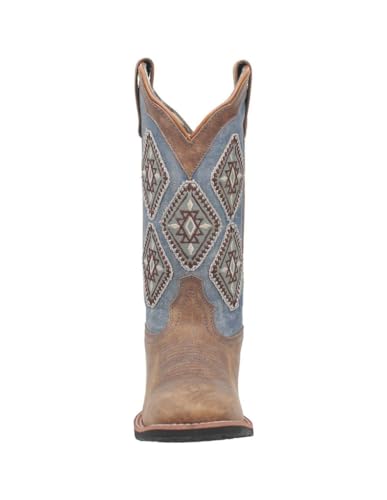 Laredo Santa Fe Tan/Blue Denim 7.5 B (M)2