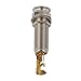 Stereo Endpin Jack Copper Socket 6.35mm with Cushion Rubber Pad for Electric Guitar Ukulele Pickup Silver Gold