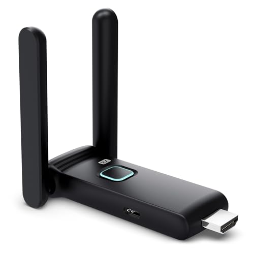 YUYUNLOMN G58 Wireless HDMI Receiver,Used to Match The G58 Wireless HDMI Transmitter. One Transmitter Can Match Up to 6 Receivers and Can Be Used for Multiple Displays/TVs/Projectors