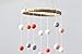 Felt Ball Nursery Ceiling Mobile- Peach, Coral, Gray & White- Neutral Children's Room Ceiling Decor- Nursery Boy Girl Baby Shower Gift- Handmade - 100% Wool Felt Shapes