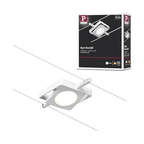 Système câble LED extensible Paulmann 94423 spot orientable métal blanc chrome 3000K