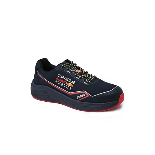 Sparco - Impulse Milton ESD S1PS SR FO HRO - Scarpe Antinfortunistiche Professionali Unisex Comfort - Stile Running - Rinforzi Antiabrasione - Livrea ufficiale Oracle Red Bull Racing - 43 EU