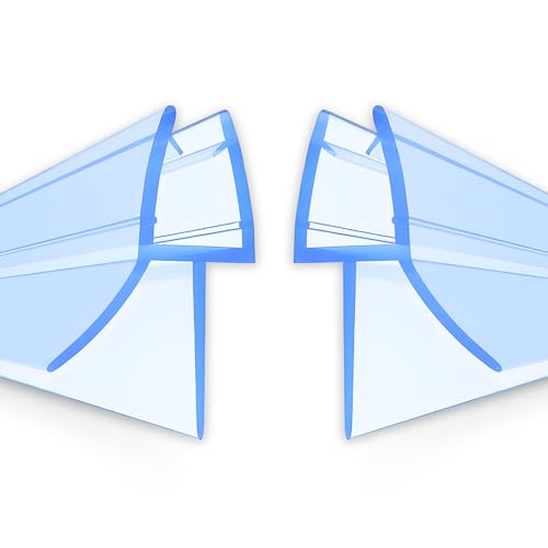 2x Guarnizione Doccia Sottoporta 40cm | NUOVA Guarnizione Box Doccia con Adattamento Perfetto per Porte in Vetro da 5-8mm | Guarnizione Box Doccia con Blocco dell'acqua da 15 mm | Guarnizioni Doccia