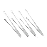 Ipetboom 4 piezas Pinzas de Cocina de Acero Inoxidable de Unidades Pinzas Pequeñas Versátiles para Barbacoa Servir Ensaladas y Aperitivos Fácil Limpieza y Alta Durabilidad