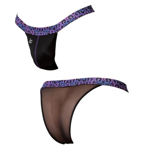 Daniel Alexander Men’s Thong Underwear w/Bulge Pouch, Sexy Designer Bikinis and Jock Straps for Men, Skimpy Sheer Back4