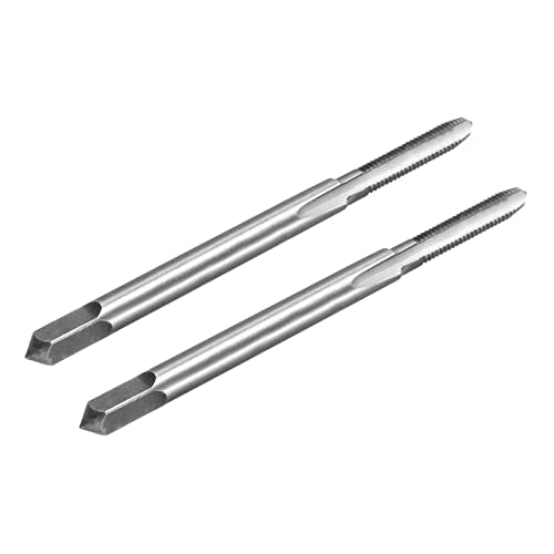 QUARKZMAN M2.5 x 0.45 Métrico Rosca Fresado Machos x 2uds H2 Recto Flautas Máquina Macho para Rosca Reparación, [Alta Velocidad Acero, Sin Recubrimiento]