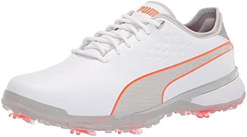 PUMA Men's Proadapt Delta Golf Shoe, White-Gray Violet, 11