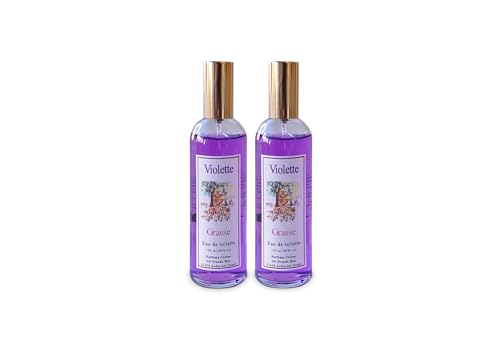 Grenadine Boutique - Eau de Toilette Parfum Pays de Grasse - Lot de 2, Violette