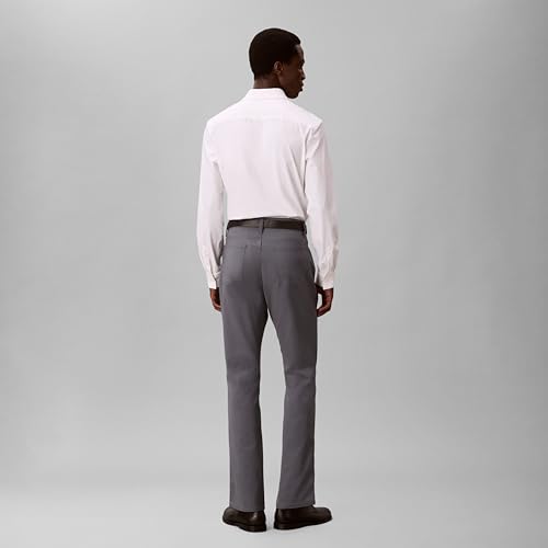 Image of Calvin Klein Men's Move 365 Stretch Slim Fit Wrinkle Resistant Tech Woven Pant