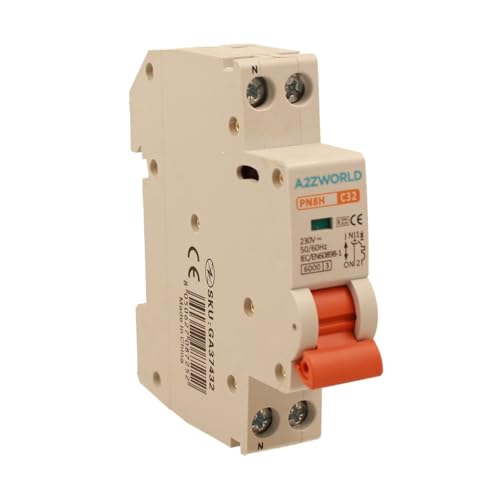 Protezione affidabile fino a 6000A: interruttore magnetotermico 1 polo + neutro con potere di interruzione di 6000A (6kA), superiore ai modelli standard da 4500A. Ideale per la protezione di circuiti domestici e professionali contro sovraccarichi e cortocircuiti.