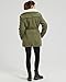 MEWOW Women's Winter Mid Length Thick Warm Faux Lamb Wool Lined Jacket Coat (L, ArmyGreen)