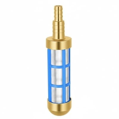 Generic Pump Strainer Pure Copper Head Water Suction Mesh Reinforced Stainless Steel Weighted Stable Double Connection Easy Installation Suitable for Garden Washing DIY Purposes