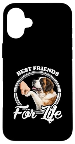 Funny Saint Bernard Dog Design Best Friends St Bernard Lover Case for iPhone 16 Plus