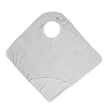Hooded Baby Towel Hands Free Newborn Apron Towel Cotton Bath for Babies Toddlers 90x90 cm Grey