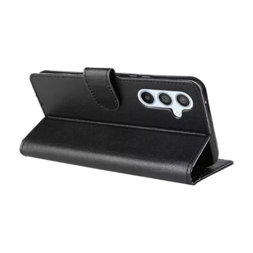 Capa Capinha Carteira Preta Com Porta Cartão Compatível Com Samsung Galaxy M14 5G - (Hard Glass Stor