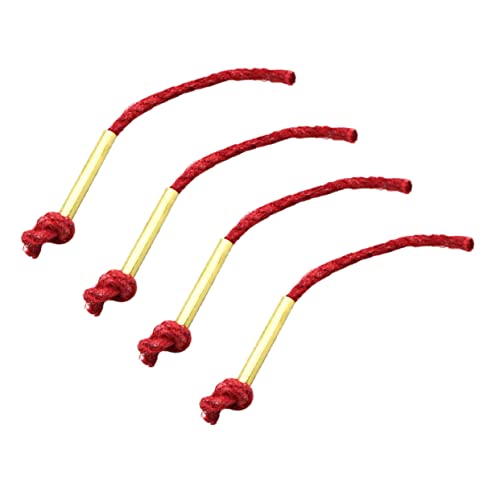 BRIGHTFUFU 4-Piece Waxed Fire Rope Set for Outdoor Fire Starters Camping Accessories for Hiking