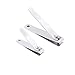Solingen Toenail Clippers for Thick Nails, 2-Pack Stainless Steel Nail Clippers Made in Germany, Straight Edge Fingernail & Toenail Cutters for Men, Women & Seniors