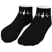 Heartbeat Ankle Socks Cushioned Low Cut Socks No Show Socks for Men Women