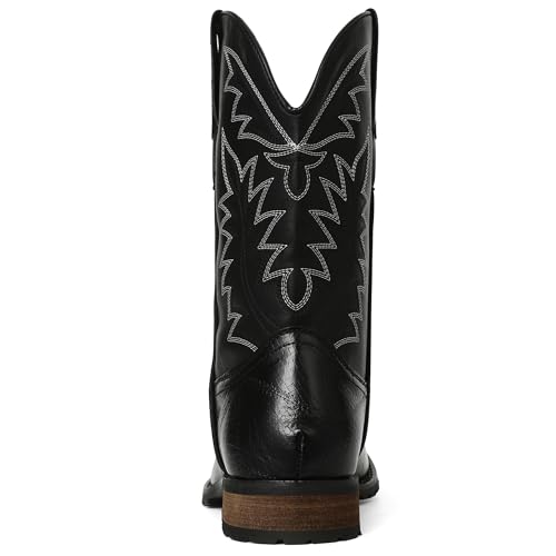 Image of SaraIris Mens Brown Cowboy Western Working Round Toe Pull On Cowgirl Boots