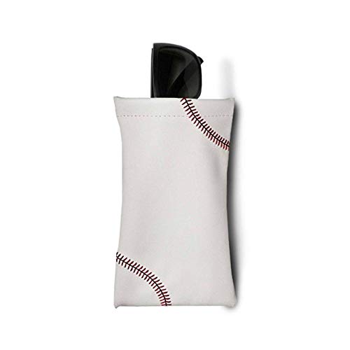 Baseball Leather Sunglass, Eyeglasses Soft Case, Pouch