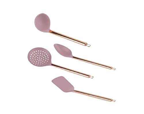 Jogo De Colheres Para Servir Rose Gold Bpa Free Plasvale
