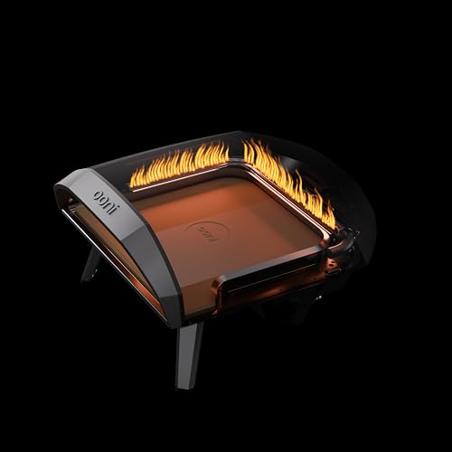 Ooni Koda 16 Gas Pizza Oven – 37 mBar Propane Outdoor Pizza Oven, Portable Pizza Oven For Fire and Stonebaked 16 Inch Pizzas, With Gas Hose & Regulator, Countertop Pizza Maker, Outdoor Pizza Cooker