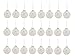 CraftMore Glass Ornament Mega Pack, 24 Piece, 60mm