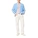 Lacoste Men's Check Print Stretch Shirt, White, Flamingo, & Red, Medium