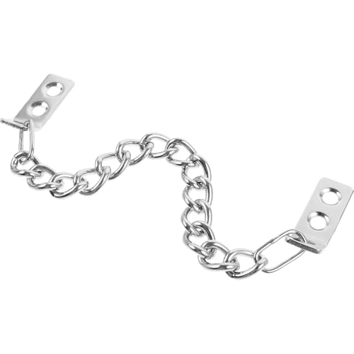 BIUDECO Catena Antifurto in Metallo per Porta d'Ingresso Catena di Sicurezza per Porta Armadio Resistente e Facile da Installare