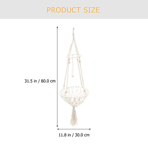 Mipcase Hanging Cat Bed Macrame Cat Hammock Bed Handwoven Cat Window Perch Bohemian Boho Floating Cat Swing Plant Pot Hanger For Indoor Cats Sleeping Home Decor Khaki #TOP6