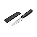 KitchenAid Classic Serrated Paring Knife with Custom-Fit Blade Cover, 3.5-inch, Sharp Kitchen Knife, High-Carbon Japanese Stainless Steel Blade, Black