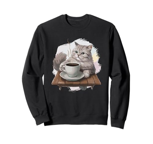 Scottish Fold Drinking Coffee Cat Scottish Folds Coupari Felpa