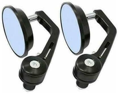 Image of Pure Biking Stylish Bar End Mirror Round Stylish Compatible With RE Classic Bullet All 2012 To 2020 Models Only BS3 /4 /6